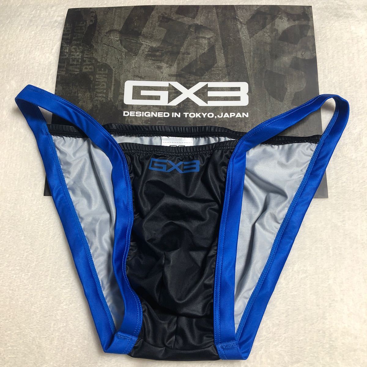 GX3 ジーバイスリー GLOSS TOUCH DX BLACK スパイシー ビキニ XLサイズ ブルー