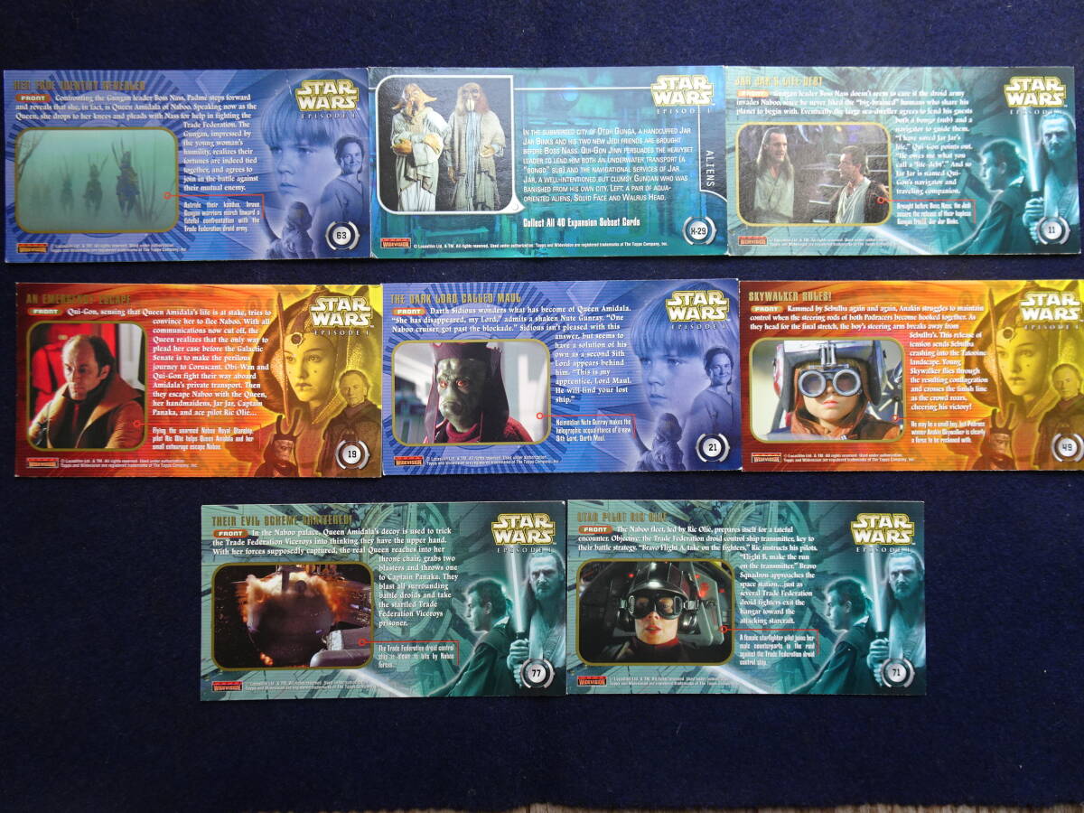 ●STARWARS 8 WIDEVISION TRADING CARDS EPISODE 1 SPECIAL COLLECTERS EDITION_画像4