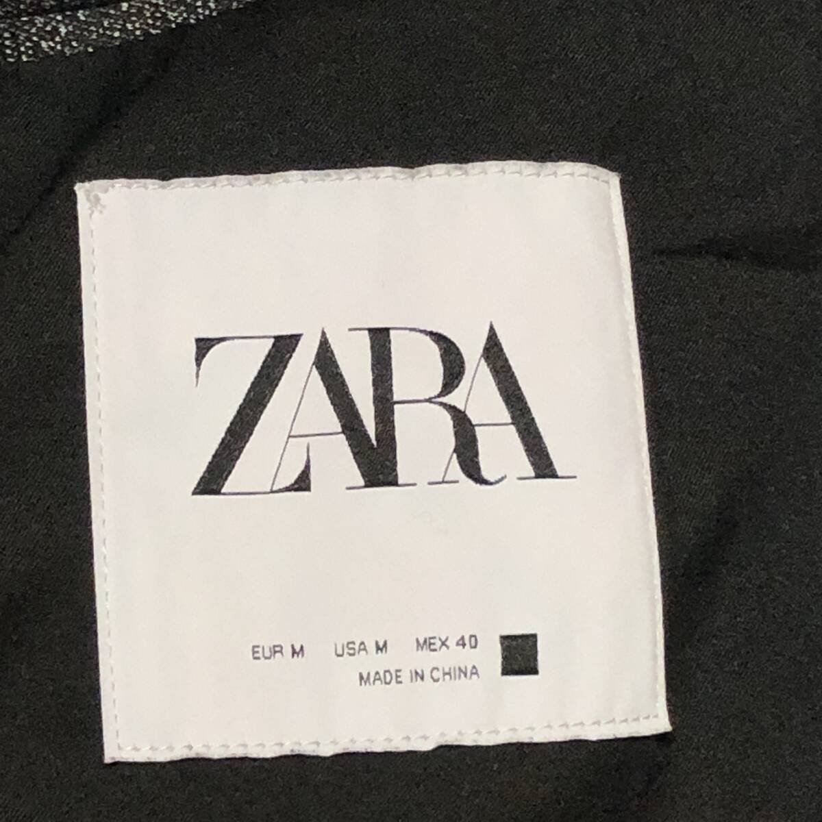 ZARA ザラ【漂う高級感】ステンカラーコート ロングコート チャコールグレー Mサイズ_画像8