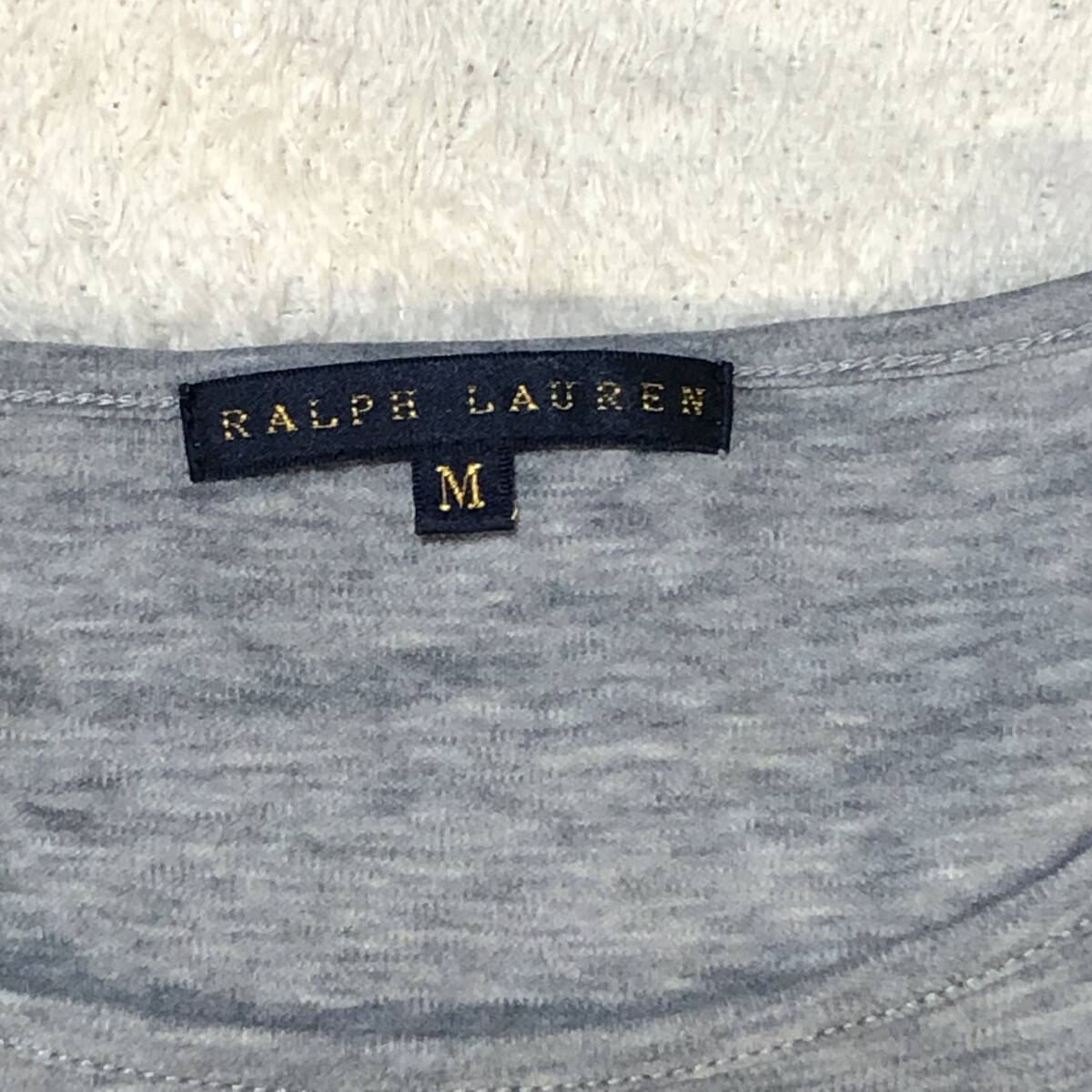 ラルフローレン RALPH LAUREN 市田株式会社 半袖カットソー Tシャツ グレー Mサイズ_画像5