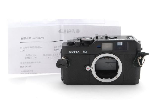 [Top Mint/CLA]Voigtlander BESSA R2 Black 35mm Rangefinder Film Camera JAPAN 8690_画像2