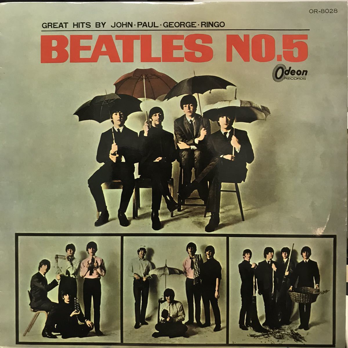 LP Odeon 黒盤 ビートルズ The Beatles / ビートルズ No.5 / OR-8028 オデオン_画像2
