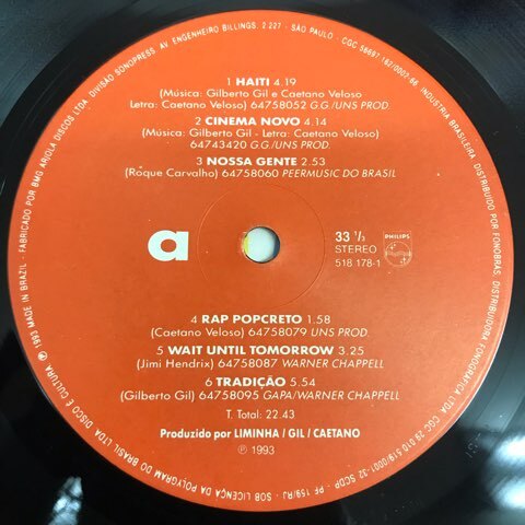  быстрое решение Brazil * оригинал LP Caetano Veloso e Gilberto Gil / Tropicalia 2 / Brazil Original