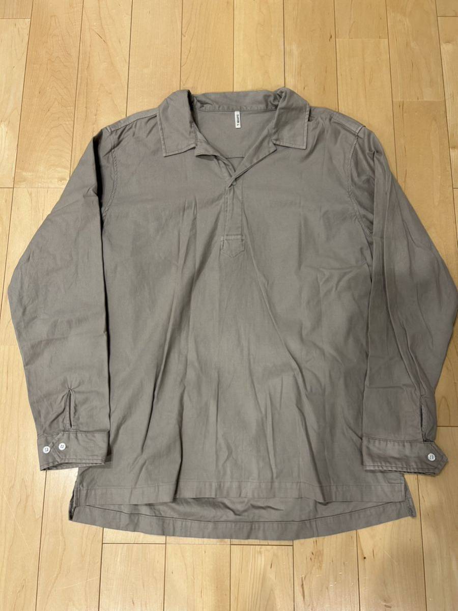 ★ The DUFFER of ST.GEORGE GARMENT-DYE SKIPPER SHIRT：製品染め ニュアンスカラー スキッパーシャツ　L_画像7