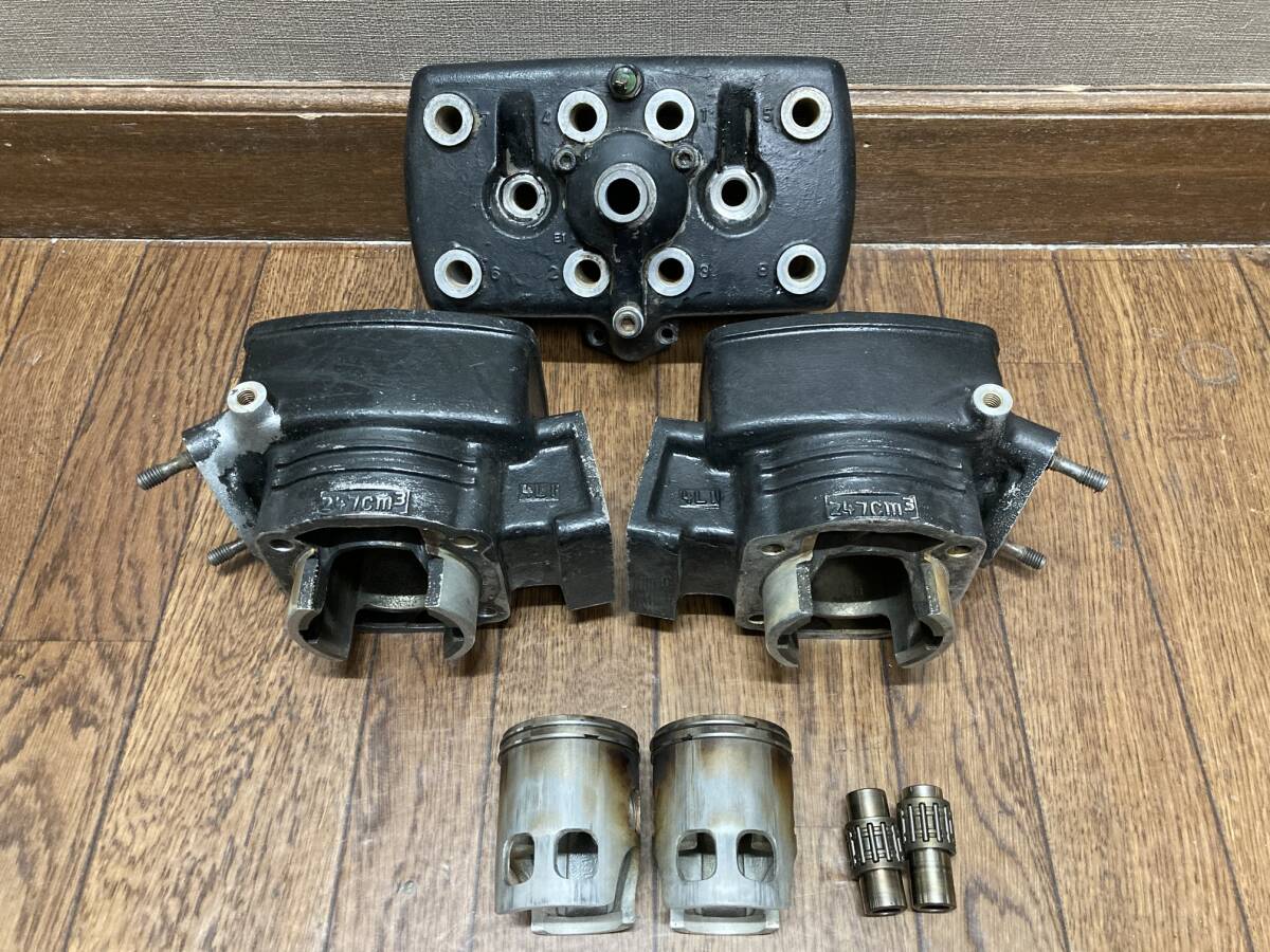 RZ250 RZ350 4L3 4U0 純正 シリンダー & ピストン & シリンダーヘッド エンジン セット RZ250 初期型 4L3 4UO　_画像1