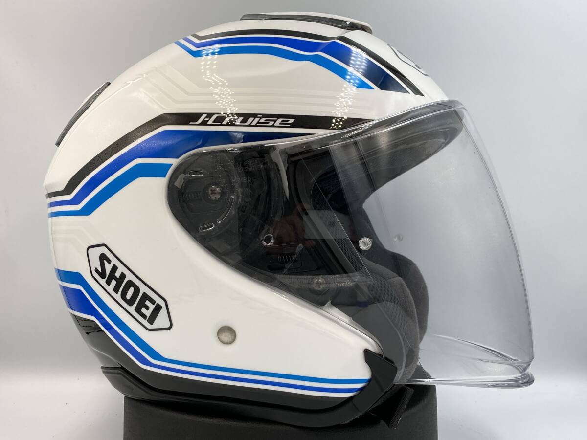 SHOEI J-Cruise J-CRUISE J-クルーズ Jクルーズ STOLD ストルド ジェット ヘルメット Mサイズ 使用極小!! 程度良好 インナーバイザー装備_画像2