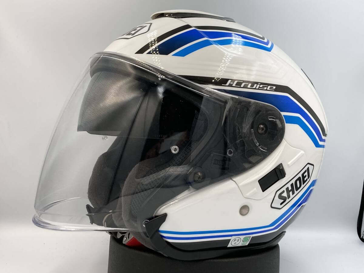 SHOEI J-Cruise J-CRUISE J-クルーズ Jクルーズ STOLD ストルド ジェット ヘルメット Mサイズ 使用極小!! 程度良好 インナーバイザー装備の画像3