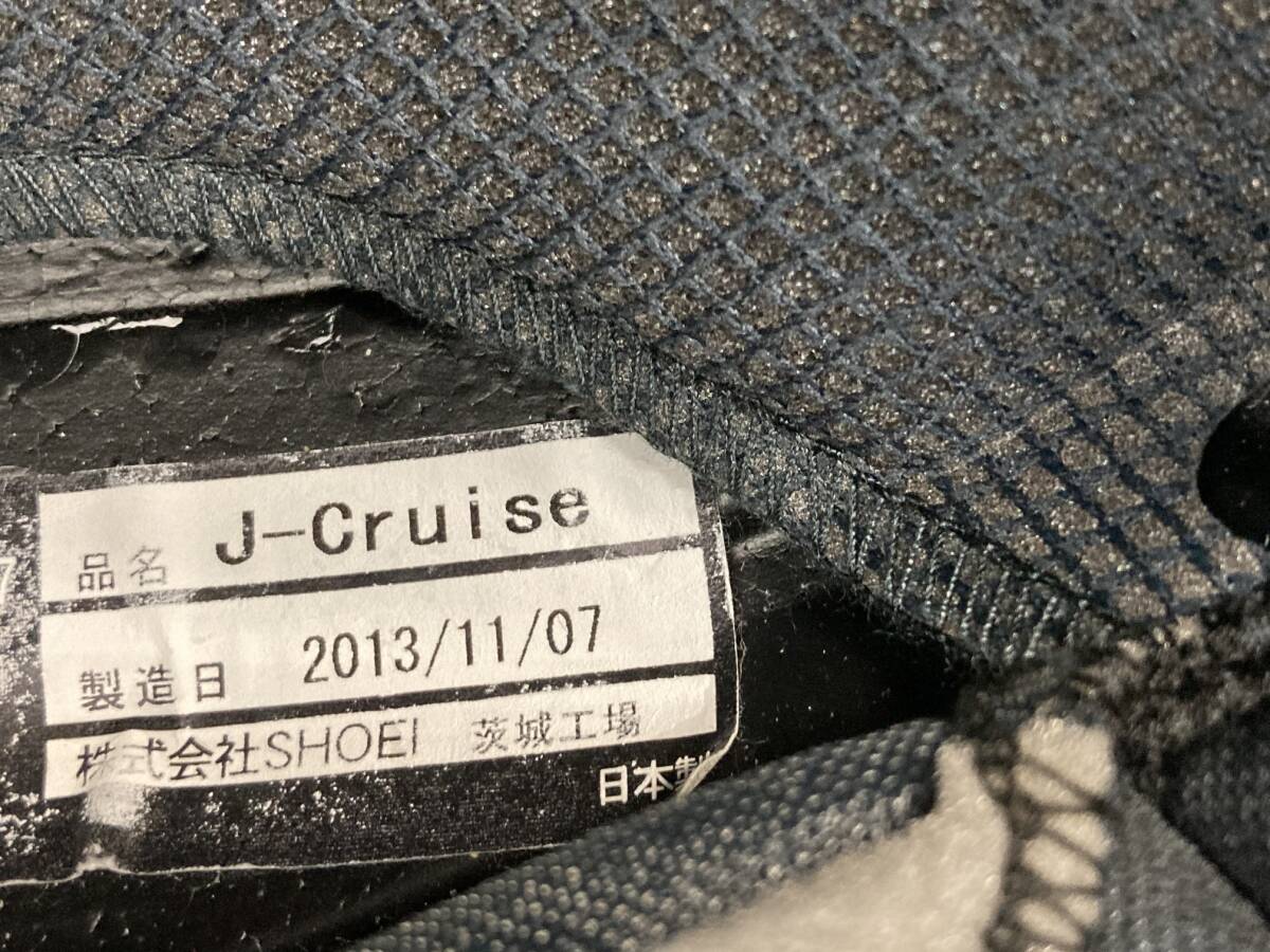 SHOEI J-Cruise J-CRUISE J-クルーズ Jクルーズ STOLD ストルド ジェット ヘルメット Mサイズ 使用極小!! 程度良好 インナーバイザー装備の画像9