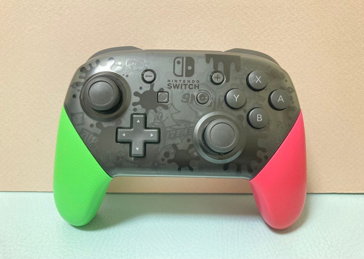 Nintendo Switch 純正プロコン スプラトゥーン2エディション（充電ケーブルつき）動作すべて◎