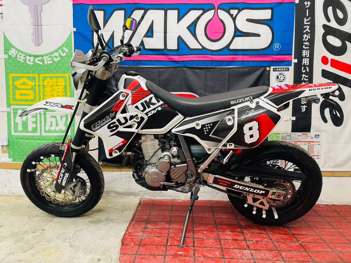 【中古】スズキ DR-Z400SM SK44A 社外パーツ多数 モタード 配送可 千葉県木更津市発の画像2