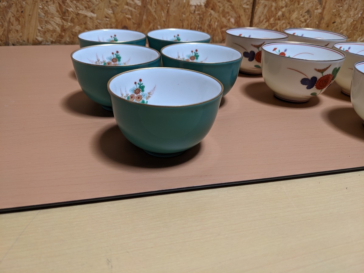 香蘭社　１０客セット　湯呑　湯呑み　ゆのみ　10客　中古品　茶器_画像4