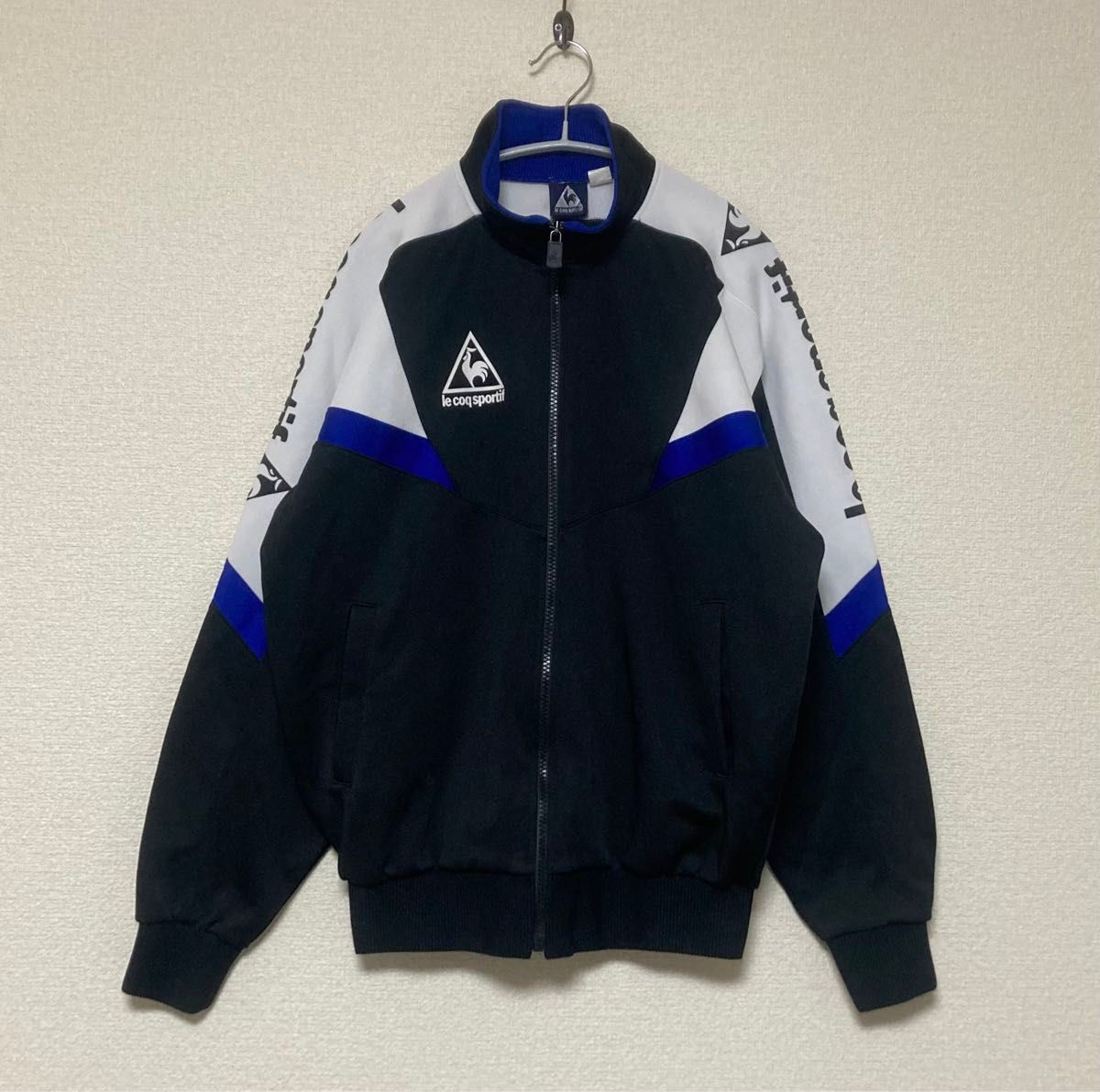 90s le coq sportif ルコック L ジャージ 上 トラックジャケット ブラック 黒 90年代 古着