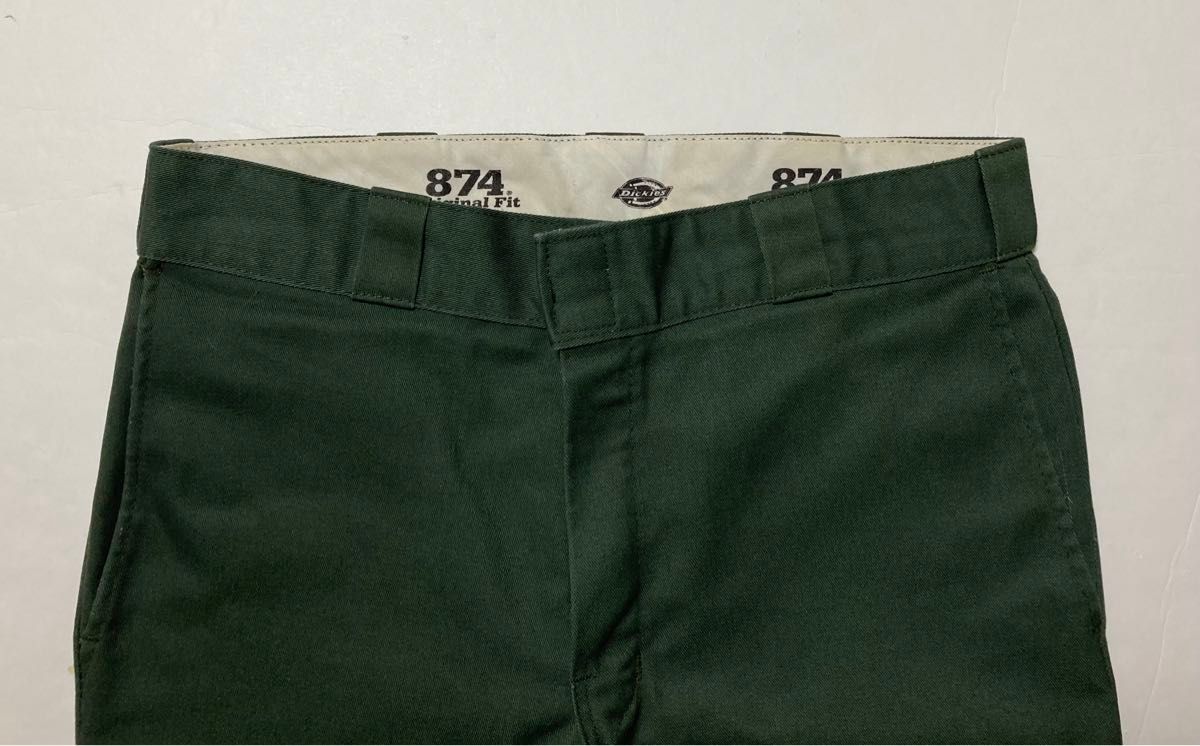 Dickies ディッキーズ 874 ワークパンツ パンツ ダークグリーン 濃い緑 W 31 L 32  ボトムス チノパン