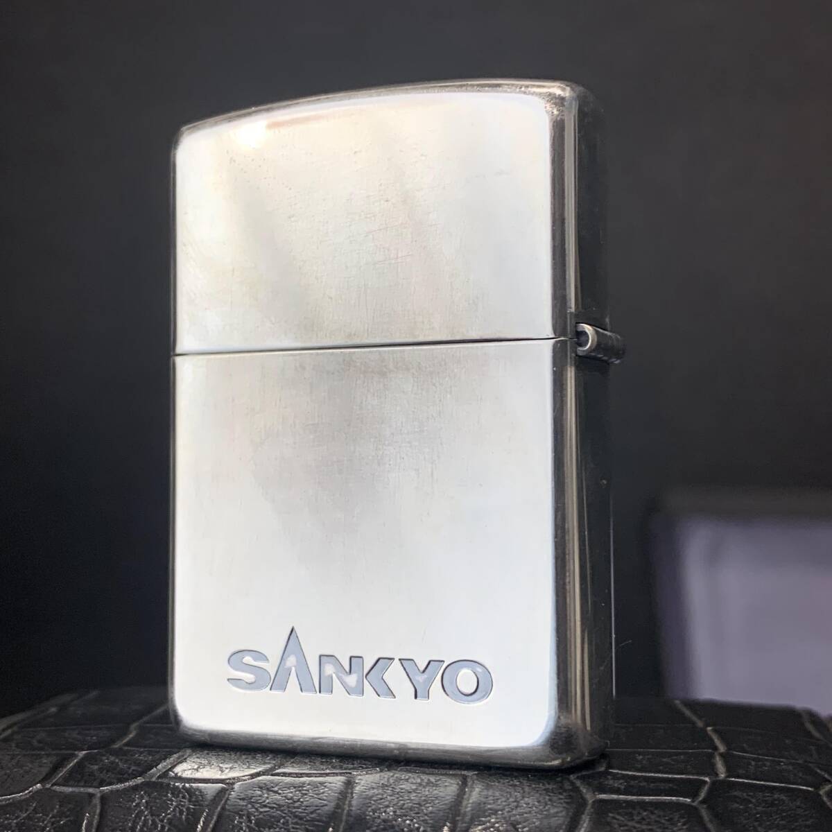 1円スタート ZIPPO 未使用 SANKYO パチンコ 化粧箱有り オイルライター ジッポー Z0005_画像3