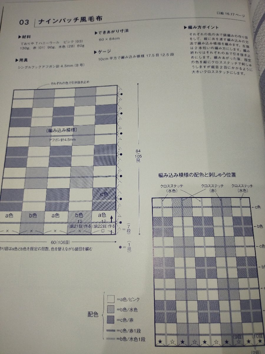 おもしろ編み地がいっぱい！もっと知りたいアフガン編み 林ことみ 日本ヴォーグ社【ac03p】の画像6