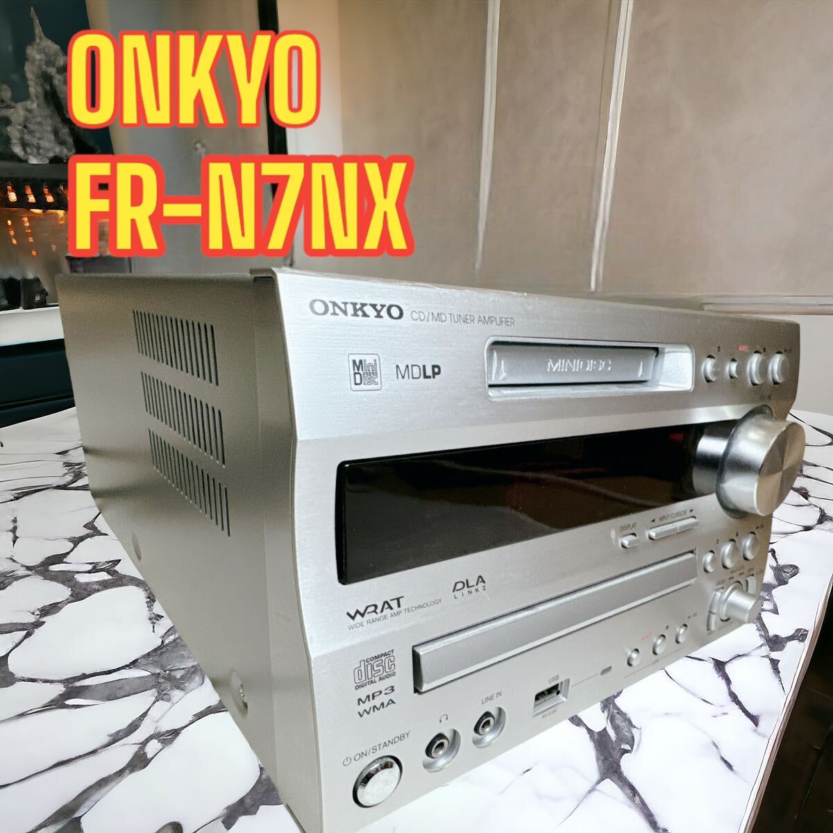 ONKYO FR-N7NX CD/MDチューナーコンポ　リモコン付き　その他付属品あり_画像1