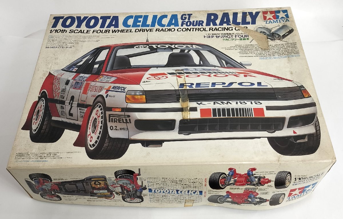 □未組立 TAMIYA タミヤ 1/10電動RC四輪駆動 トヨタ・セリカ GT-FOUR RACラリー優勝車 ラジコン□埼玉戸田店_画像4