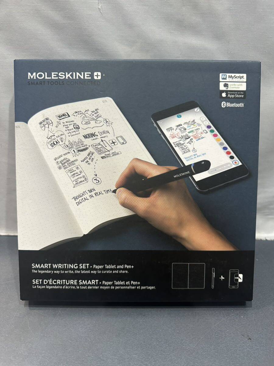 未使用品 MOLESKINE SMART TOOLS CONNECTED 電子メモパッド Bluetooth機能でスマホとメモ帳を同期する電子メモの画像1