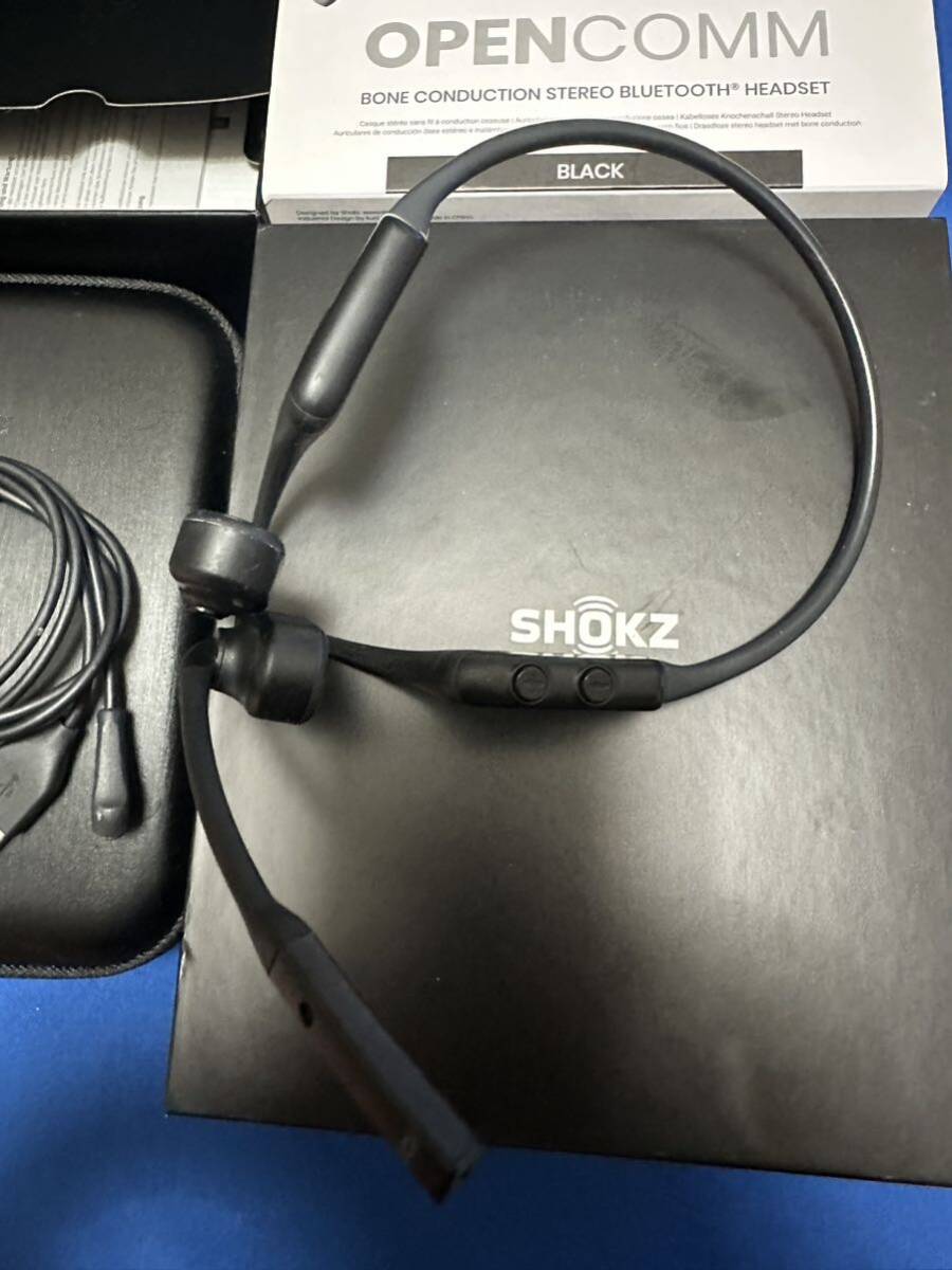 SHOKZ OPEN COMM C102 オープンイヤーコンフォート 骨伝導イヤホン 音出し確認済み Bluetooth 完全 ワイヤレス イヤホン_画像5