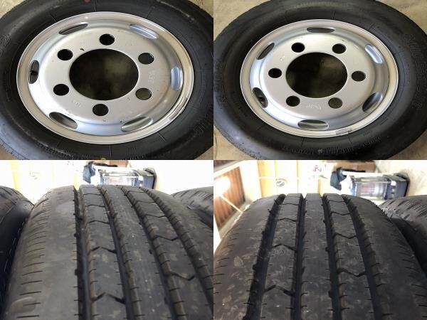 法人宛限定(4I088-2)TOPY 16x6K 6穴 222.25 + BRIDGESTONE ECOPIA R202 225/70R16 117/115L LT 2019年 夏タイヤ 送料無料_画像3