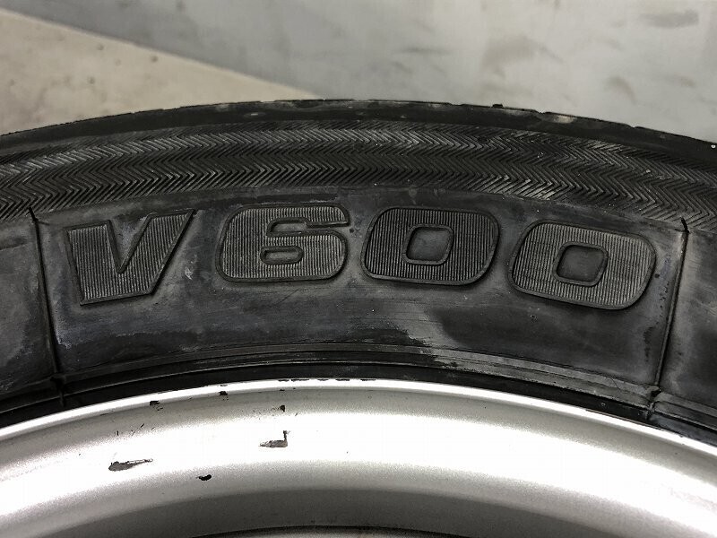 ★保管袋付★(WS5H005)鉄 13x5.00B 4穴 100 + BRIDGESTONE V600 165R13LT 6PR 2020年 夏タイヤ 送料無料_画像3