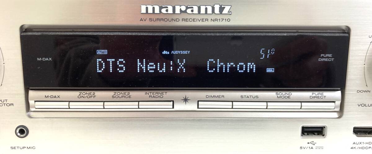 3-38[ secondhand goods ]Marantz Marantz NR1710 AV Surround receiver AV amplifier 2019 year made 