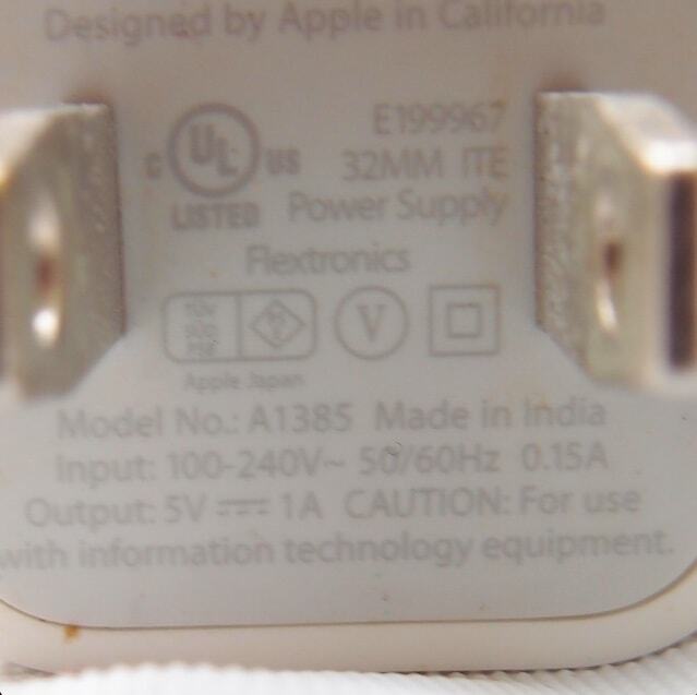 Apple アップル アダプター A1385の画像4