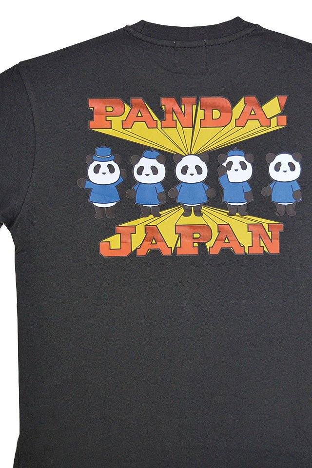 ハンドシグナル半袖Tシャツ◆PANDIESTA JAPAN チャコールLサイズ 554352 パンディエスタジャパン パンダ ユニセックス_画像3