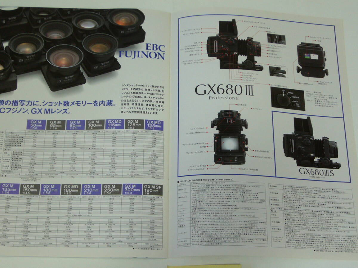 【中判カメラカタログ】FUJIFILM ＧＸ６８０Ⅲ+当時価格表+レンズチラシ　 1999年6月版_画像8