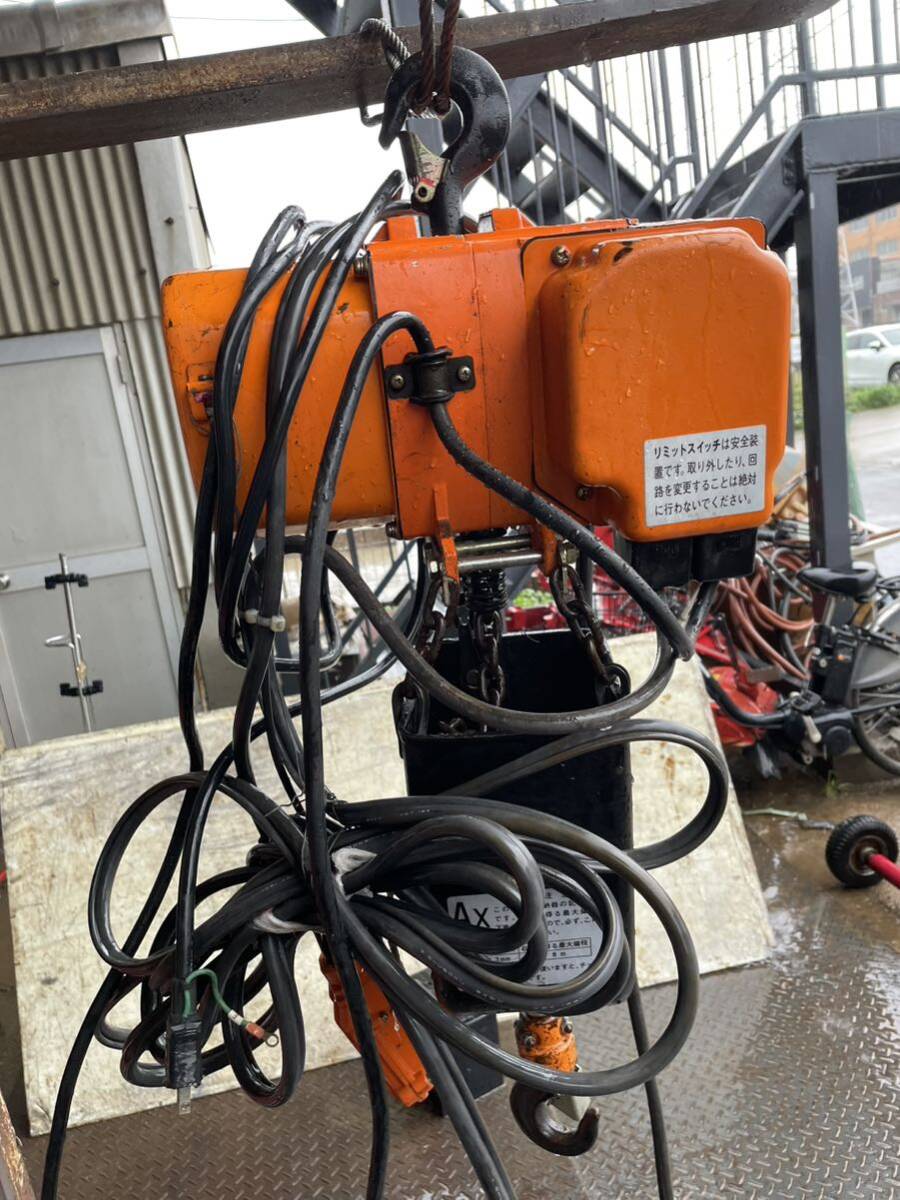 日立 HITACHI 電動チェーンブロック 500kg 動作確認濟 状品 - その他 日立 HITACHI 電動チェーンブロック 500kg 動作確認濟 状品 - その他