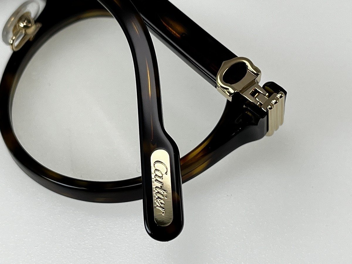 【美品】Cartier カルティエ アイウェア メガネ 眼鏡 Cドゥ プルミエール カルティエ CT0312O 002[224782_画像6