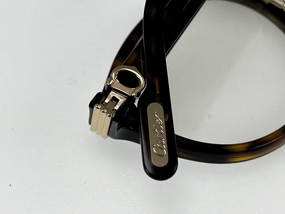 【美品】Cartier カルティエ アイウェア メガネ 眼鏡 Cドゥ プルミエール カルティエ CT0312O 002[224782_画像7