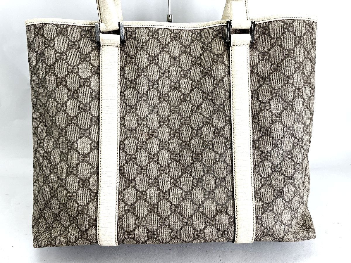 GUCCI グッチ GGスプリーム トートバック PVC レザー 114288 204991[327893の画像3