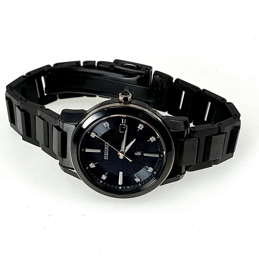 SEIKO セイコー 腕時計 中古良品 LUKIA ルキア 電波ソーラー腕時計 1B35-0AN0 SSQV084 8Pダイヤ[327902の画像1