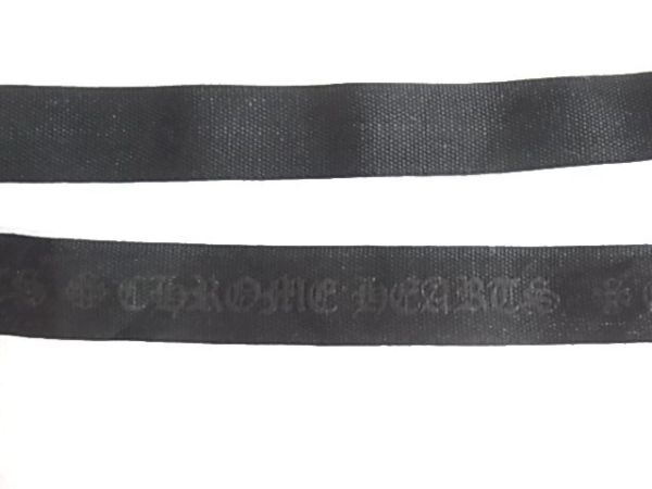  not for sale unused goods Chrome Hearts Chrome Hearts ribbon cloth cord black black color series 88cm