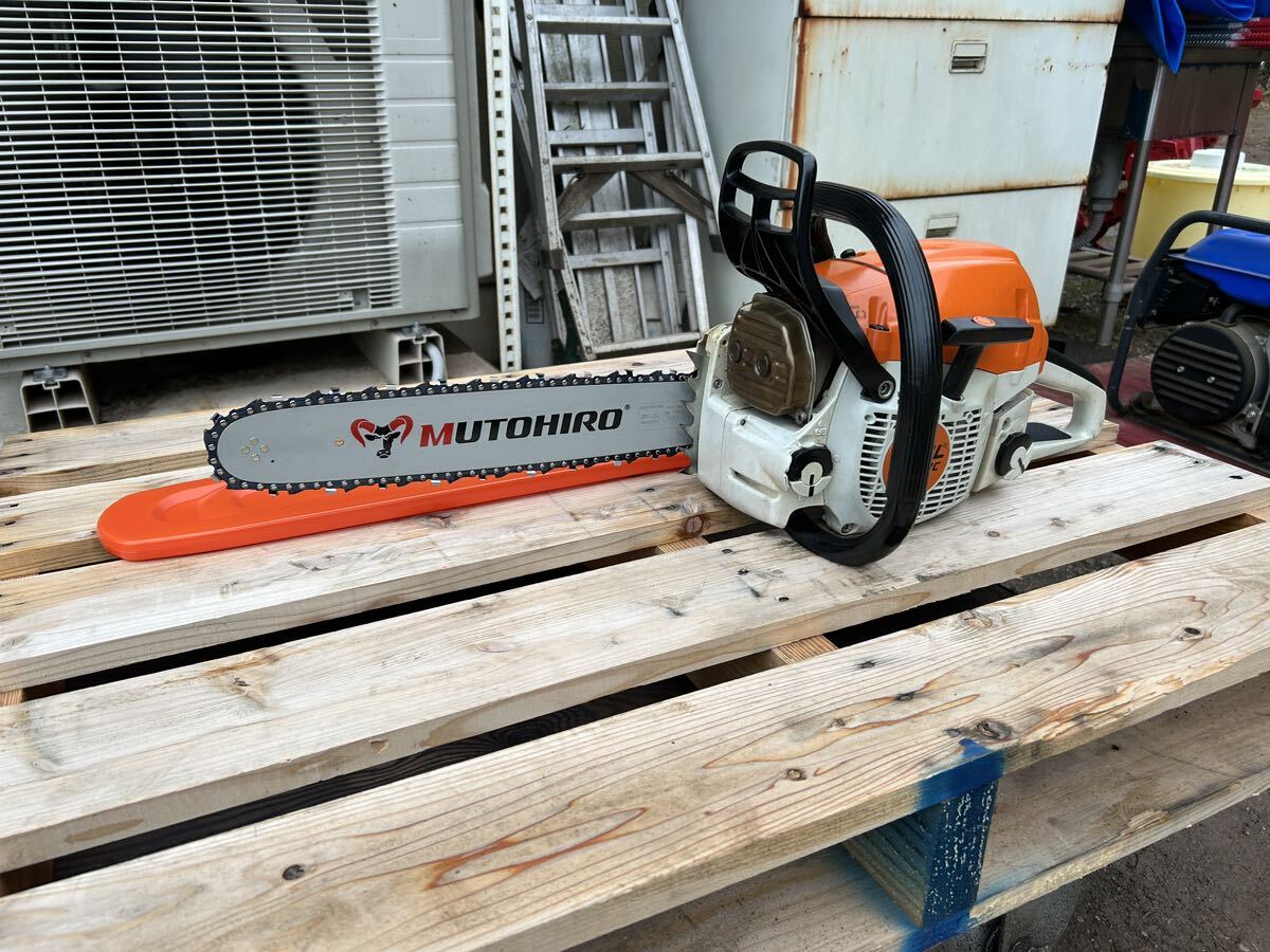 スチール /STIHL MS241 C-MVW/ハンドルヒーター、デコンプ付き/シリンダーキット、ガイドバー、ソーチェーン、その他交換/プロ機/スチール_画像2