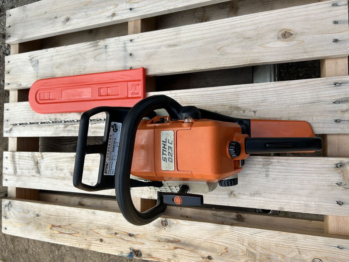 エンジンチェーンソー/STIHL023/デコンプ付き/プライマリーポンプ、その他交換済み/スチール_画像7