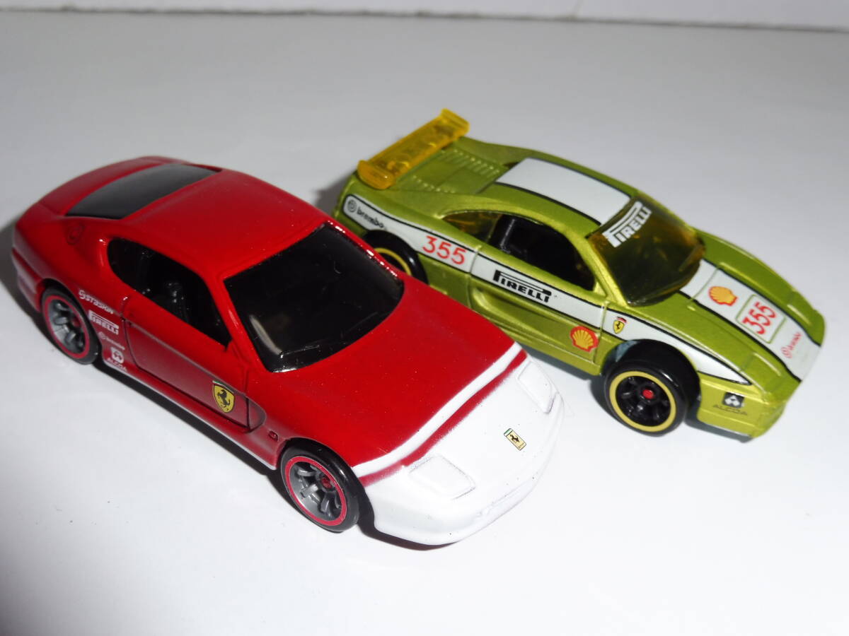 HOT WHEELS ホットウィール FERRARI RACER 456M F355 CHALLENGE フェラーリ　レーサー 2台セット_画像4