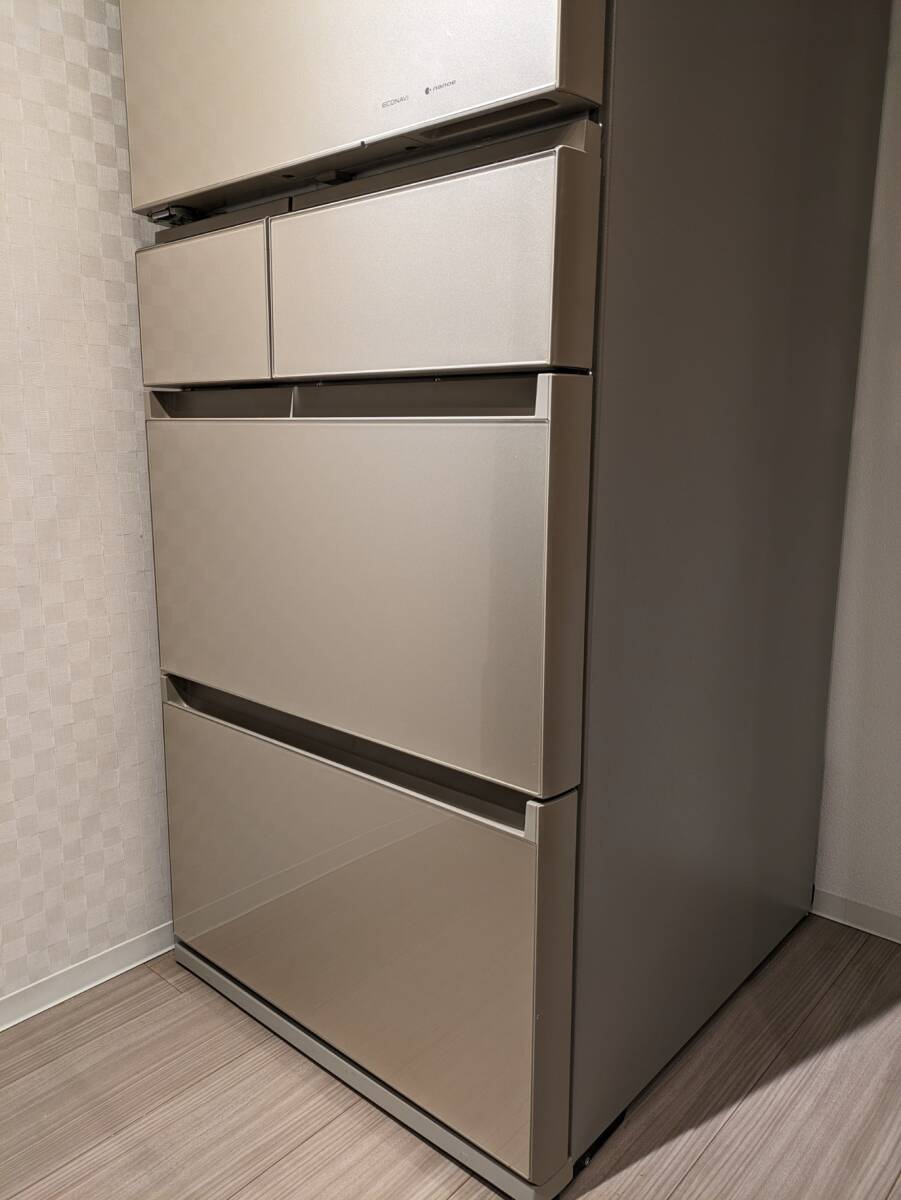 [ last exhibition 4/17 till ] beautiful goods Panasonic Panasonic freezing refrigerator 2019 year made NR-E455PXL high capacity 450L freezing 125L refrigeration 325L left opening satin Gold 