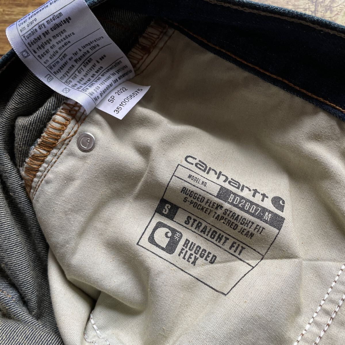 ［美品］Carhartt カーハート Straight Fit ストレートフィット ストレッチデニム ダークインディゴ　W36 x L30_画像6