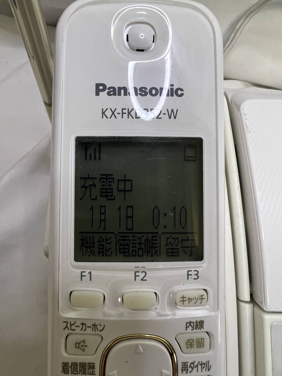 Panasonic パナソニック おたっくす FAX電話 ファックス 親機 KX-PD603DW 受話器 KX-FKD352 コードレス 充電式☆子機KX-FKD401＠20の画像4