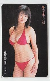 8-i770 島本里沙 増刊大衆 テレカ_画像1