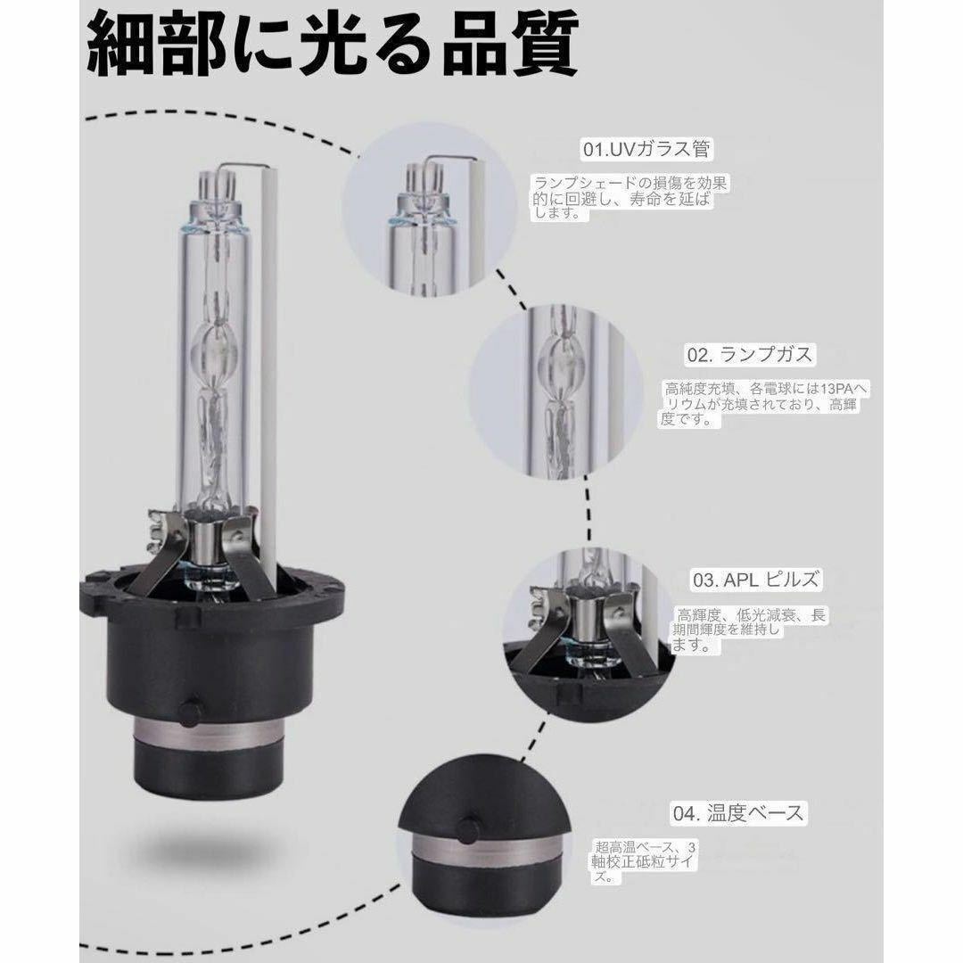 HID 純正 交換用 バルブ ヘッドライト 車検対応 2個 D2C D2S 6000K 35W バーナー 12V 24V 対応 キセノンバルブ_画像5