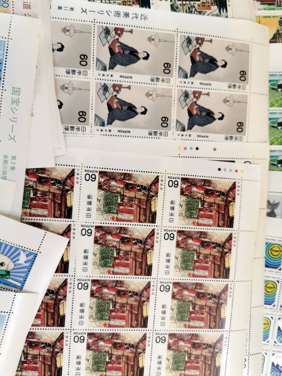 【未使用記念切手シート】６０円×２０枚×８８シート 額面105,600円 送料無料の画像7