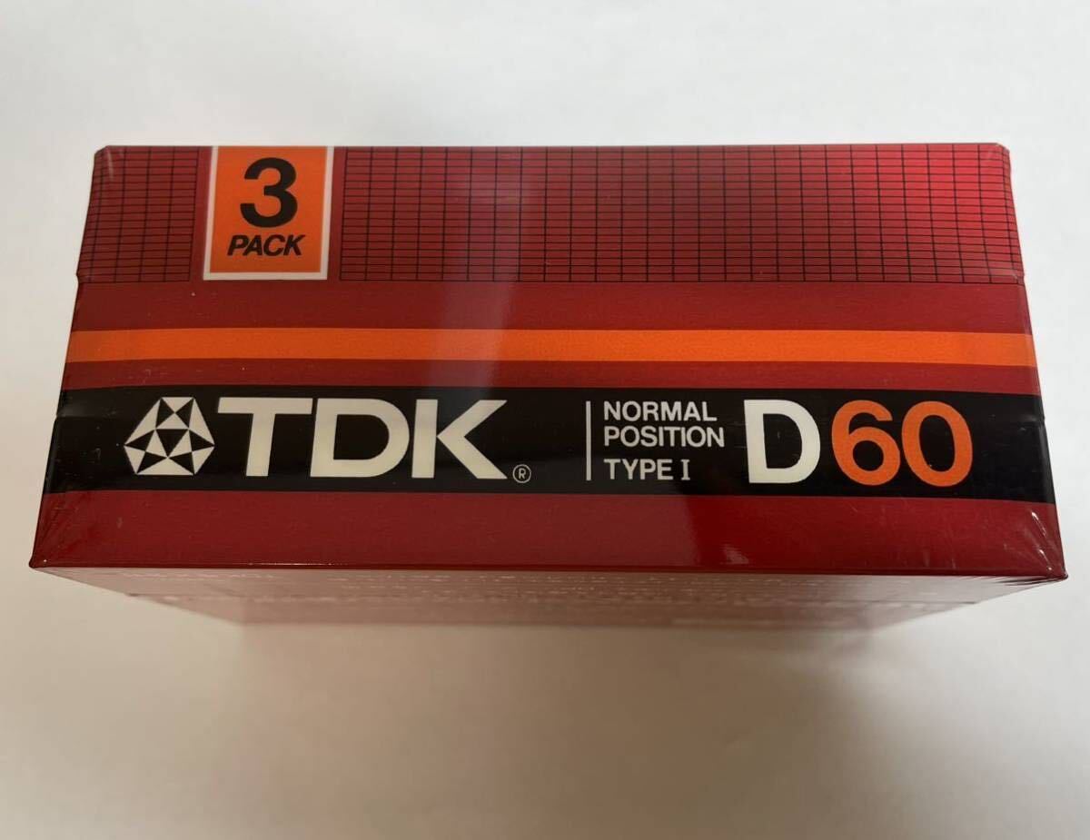  unopened TDK cassette tape NORMAL POSITION TYPE I D60 Bias Normal EQ 120 μs 3 piece 