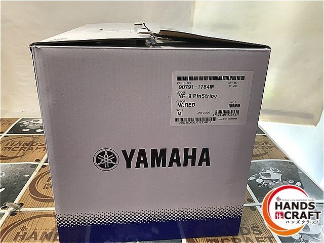 ◆ YAMAHA YF-9 ヘルメット W.RED 箱付き 中古美品 【中古】の画像6