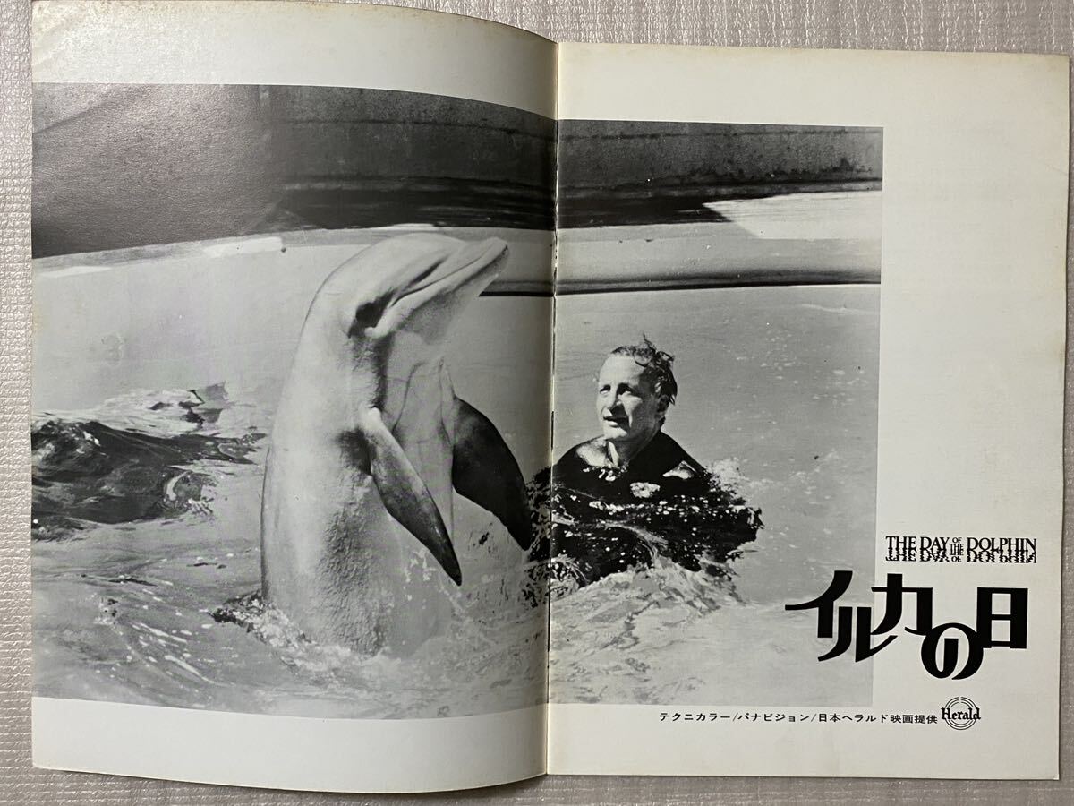 映画パンフレット 「イルカの日 」、当時もの☆ジョージ・C・スコット、マイクニコルズ監督_画像3
