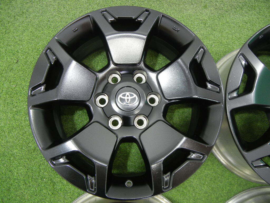 （378）トヨタ ハイラックス エンケイ製 純正 ホイール 18x7.5J +30 /6穴139.7/ 4本セット 中古 塗装品_画像2