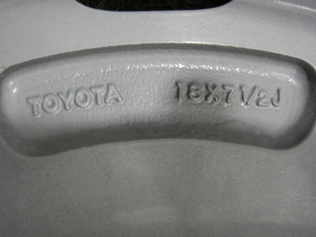 （378）トヨタ ハイラックス エンケイ製 純正 ホイール 18x7.5J +30 /6穴139.7/ 4本セット 中古 塗装品_画像8