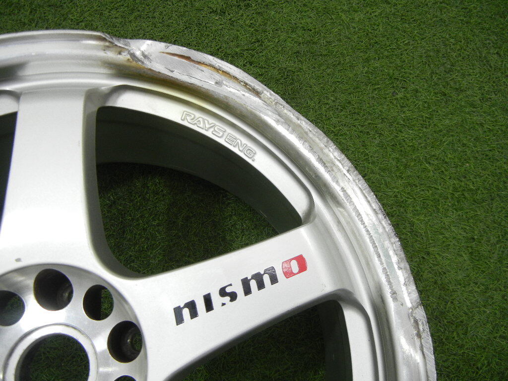 （579）RAYS 単品 社外 ホイール 1本 NISMO ニスモ LM GT4 1本 19x8.5J +25/5穴114.3 / 中古 ジャンク_画像2